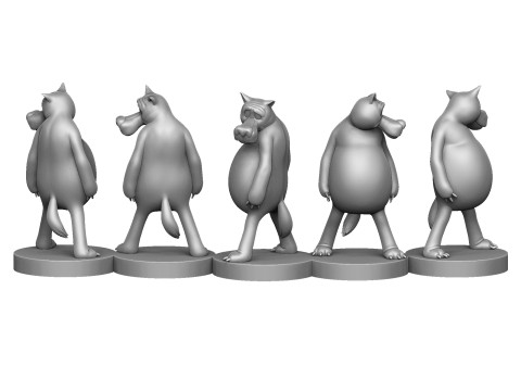 Wolf You come in if anything happens for 3d print stl Modello 3D