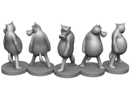 Lobo Voc&ecirc; entra se alguma coisa acontecer para impress&atilde;o 3D stl Modelo 3D
