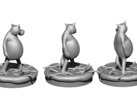 Lobo Voc&ecirc; entra se alguma coisa acontecer para impress&atilde;o 3D stl Modelo 3D