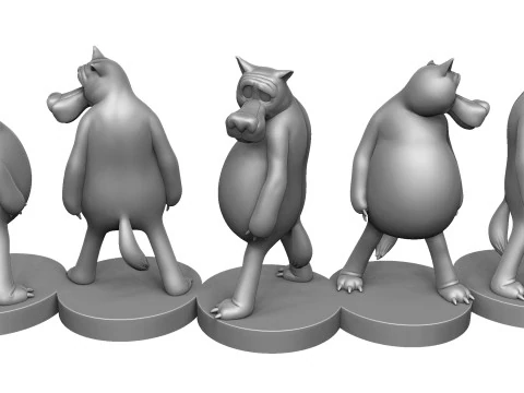 Lobo Voc&ecirc; entra se alguma coisa acontecer para impress&atilde;o 3D stl Modelo 3D
