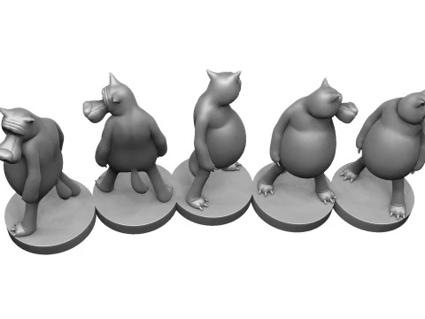 Lobo Voc&ecirc; entra se alguma coisa acontecer para impress&atilde;o 3D stl Modelo 3D