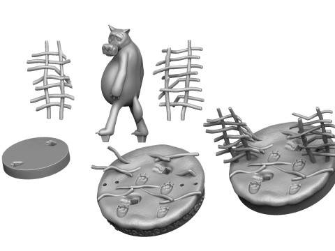 Wolf You come in if anything happens for 3d print stl Modello 3D