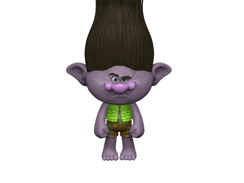 Troll angry Branch for 3D printing STL Model 3D
