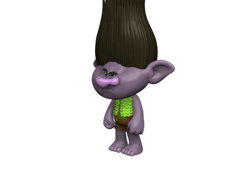 Troll angry Branch for 3D printing STL Model 3D