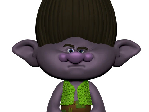 Troll angry Branch for 3D printing STL 3D Model