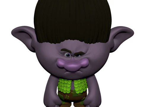 Troll angry Branch for 3D printing STL 3D Model