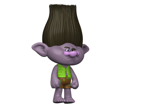 Troll angry Branch for 3D printing STL Model 3D
