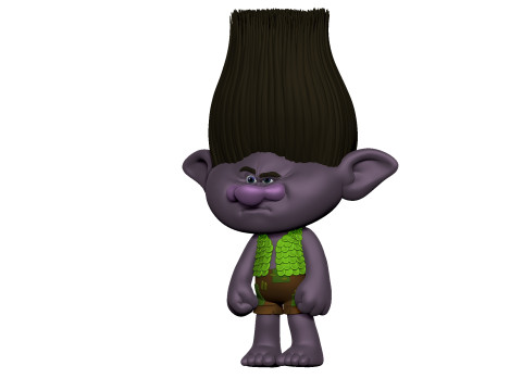 Troll angry Branch for 3D printing STL Model 3D
