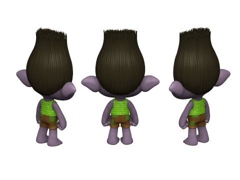 Troll angry Branch for 3D printing STL Model 3D