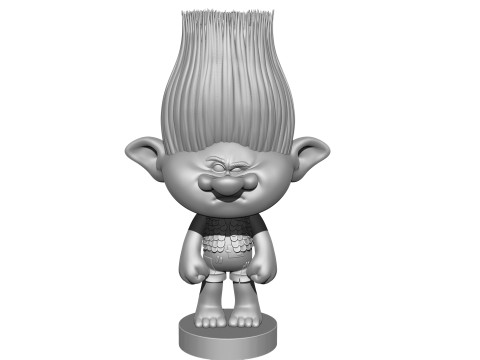 Troll angry Branch for 3D printing STL Model 3D