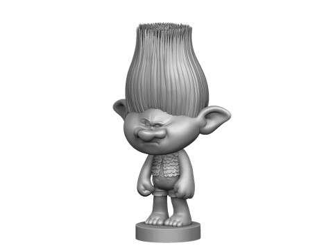 Troll angry Branch for 3D printing STL Model 3D