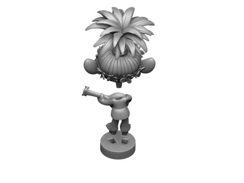 Troll Princess Poppy with guitar for 3D printing STL 3D Model