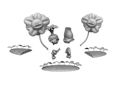 Trolls Poppy sings to angry Branch FOR 3D PRINT STL 3D Model