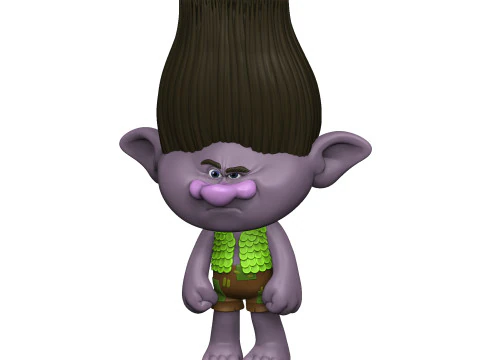 Trolls Poppy sings to angry Branch FOR 3D PRINT STL 3D Model