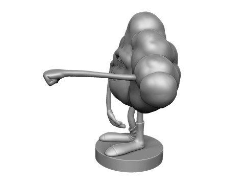 Cloud from the cartoon Trolls for 3D printing STL Modèle 3D