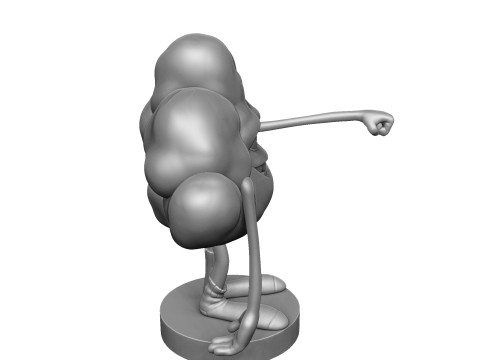 Cloud from the cartoon Trolls for 3D printing STL Modèle 3D