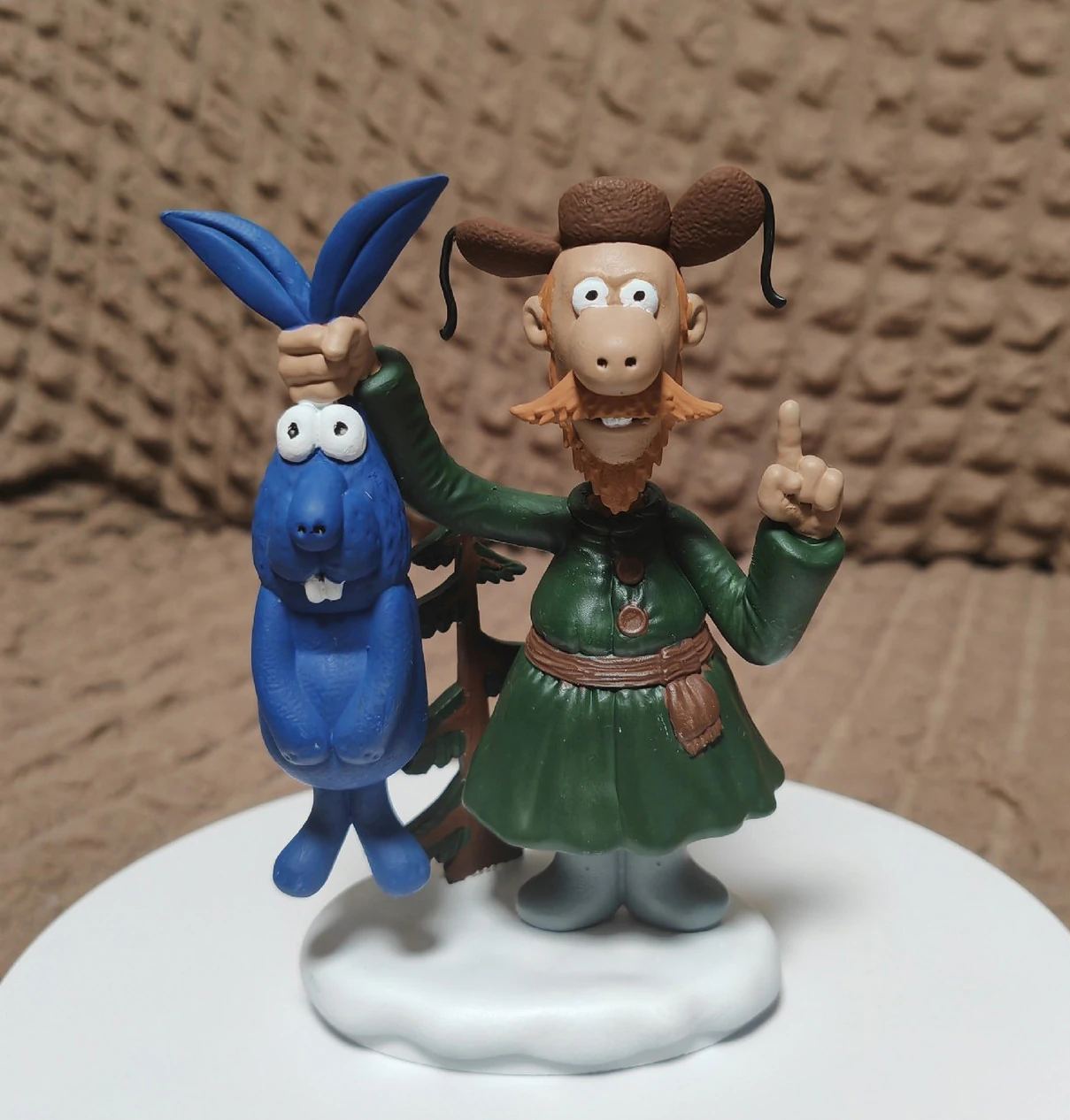 Man with a hare for 3D printing STL 3D Print Model .c4d .max .obj .3ds .fbx .stl .blend