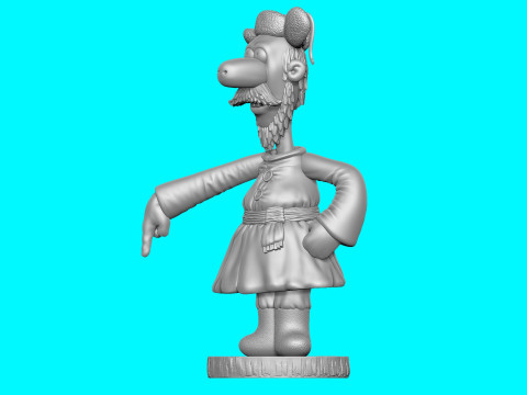 Man The carriage for me 2 hat options for 3D printing STL 3D प्रिंट मॉडल