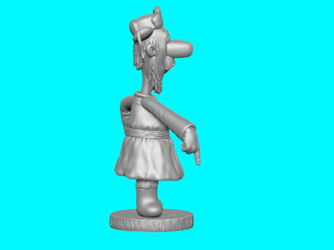 Man The carriage for me 2 hat options for 3D printing STL 3D प्रिंट मॉडल