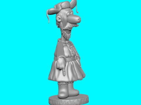 Man The carriage for me 2 hat options for 3D printing STL 3D प्रिंट मॉडल