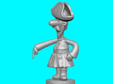 Man The carriage for me 2 hat options for 3D printing STL 3D प्रिंट मॉडल