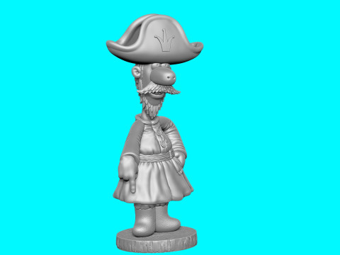 Man The carriage for me 2 hat options for 3D printing STL 3D प्रिंट मॉडल