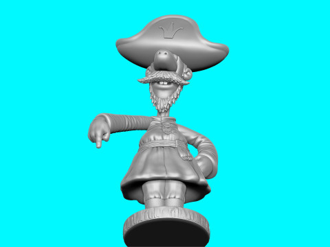 Man The carriage for me 2 hat options for 3D printing STL 3D प्रिंट मॉडल
