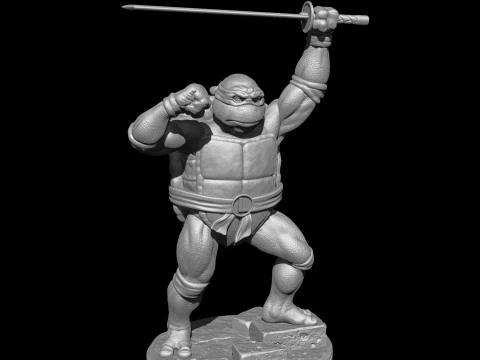 Leonardo with a sword Ninja Turtles for 3D printing STL 3D Print Model
