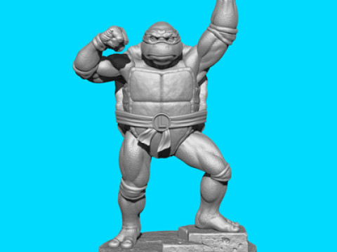 Leonardo with a sword Ninja Turtles for 3D printing STL Modèles 3D en vedette