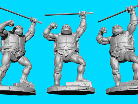 Leonardo with a sword Ninja Turtles for 3D printing STL 3D Print Model