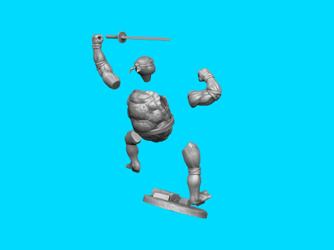 Leonardo with a sword Ninja Turtles for 3D printing STL Modèles 3D en vedette