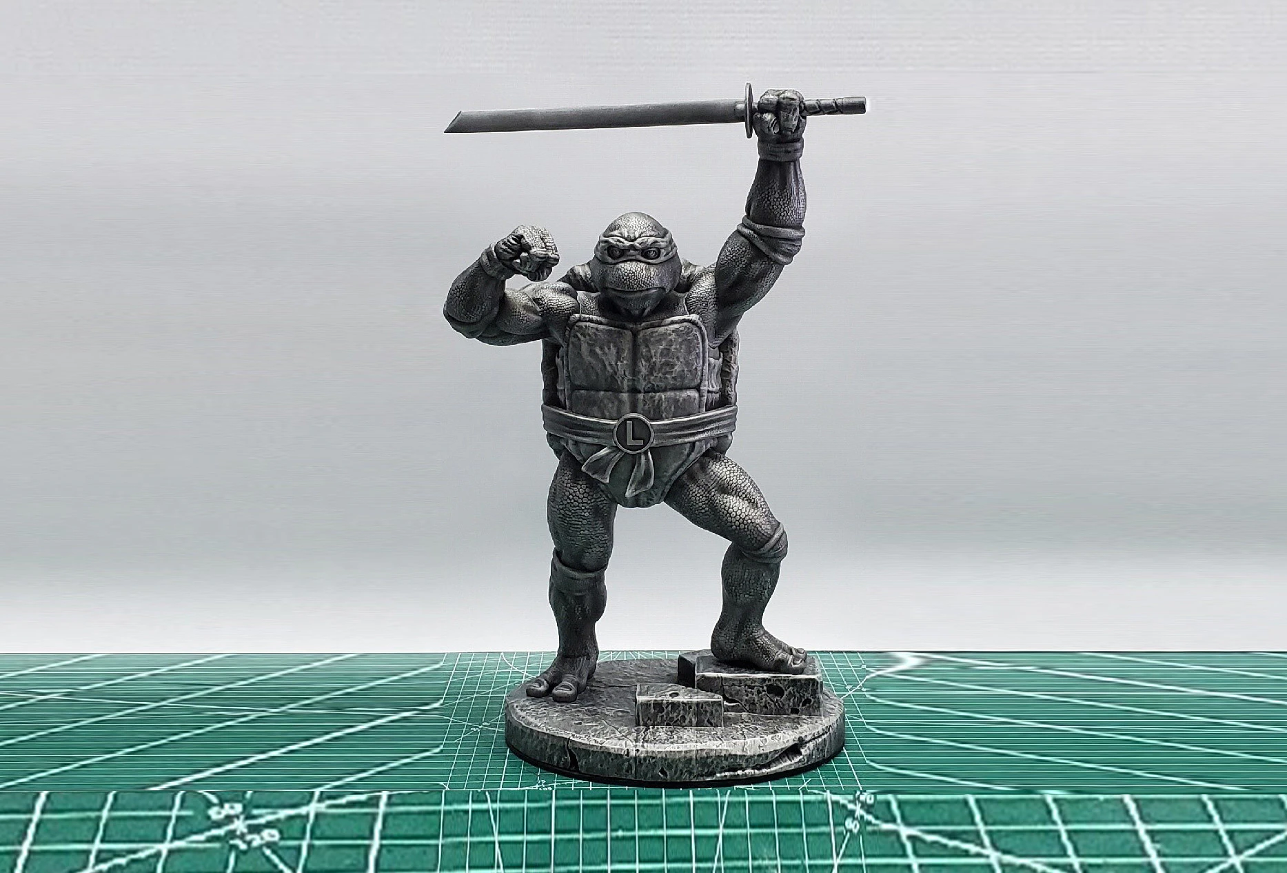 Leonardo with a sword Ninja Turtles for 3D printing STL 3D Print Model .c4d .max .obj .3ds .fbx .stl .blend 
