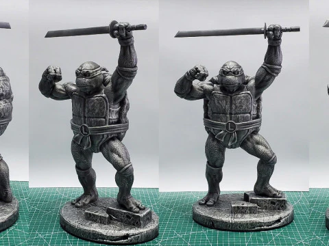 Leonardo with a sword Ninja Turtles for 3D printing STL 3D Print Model