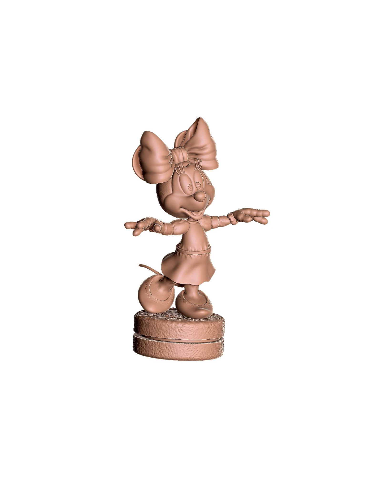 Minnie Mouse wua-la for 3D Printing Stl 3D Print Model .c4d .max .obj .3ds .fbx .stl .blend 