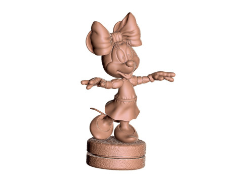 Minnie Mouse wua-la for 3D Printing Stl Modelo de impresión 3D