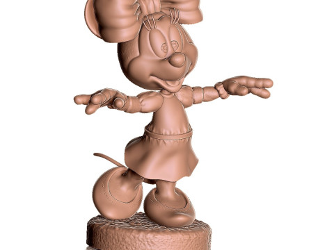 Minnie Mouse wua-la for 3D Printing Stl 3D Print Model