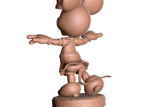 Minnie Mouse wua-la for 3D Printing Stl 3D Print Model