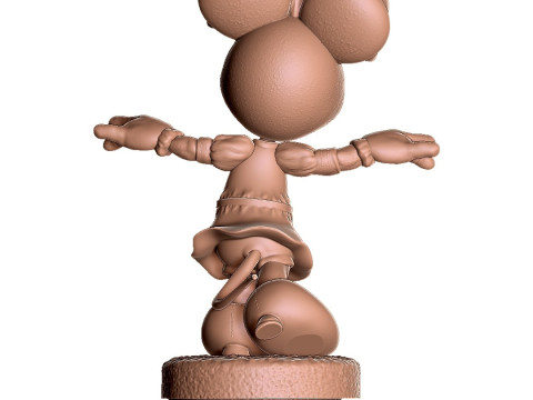Minnie Mouse wua-la for 3D Printing Stl 3D Print Model