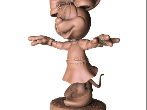 Minnie Mouse wua-la for 3D Printing Stl 3D Print Model