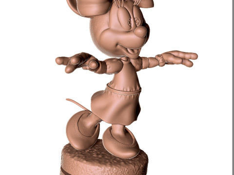 Minnie Mouse wua-la for 3D Printing Stl 3D Print Model