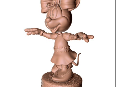 Minnie Mouse wua-la for 3D Printing Stl 3D Print Model