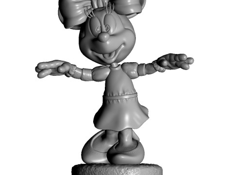 Minnie Mouse wua-la for 3D Printing Stl 3D Print Model