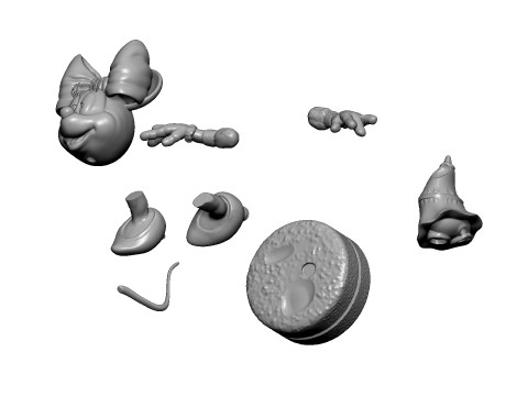 Minnie Mouse wua-la for 3D Printing Stl 3D Print Model
