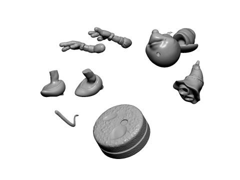 Minnie Mouse wua-la for 3D Printing Stl 3D Print Model