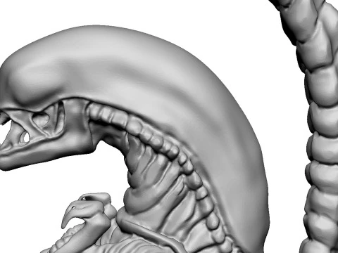 Ciondolo alieno per stampa 3D STL Modello 3D