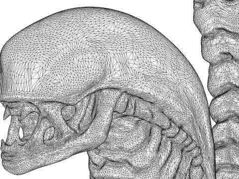 Ciondolo alieno per stampa 3D STL Modello 3D