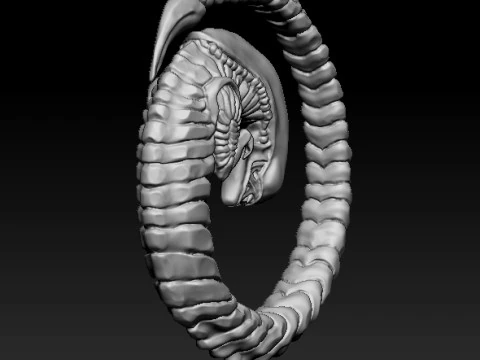 Ciondolo alieno per stampa 3D STL Modello 3D