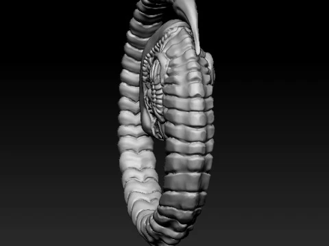 Ciondolo alieno per stampa 3D STL Modello 3D