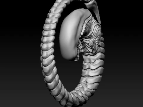 Ciondolo alieno per stampa 3D STL Modello 3D