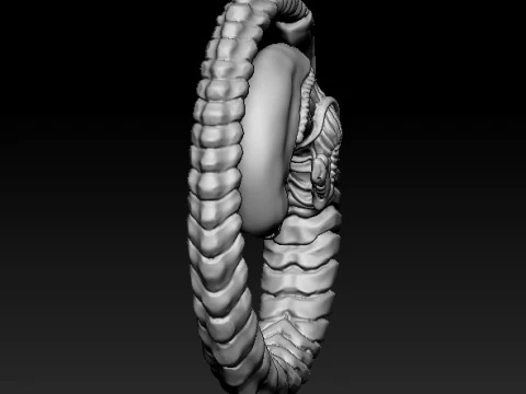 Ciondolo alieno per stampa 3D STL Modello 3D